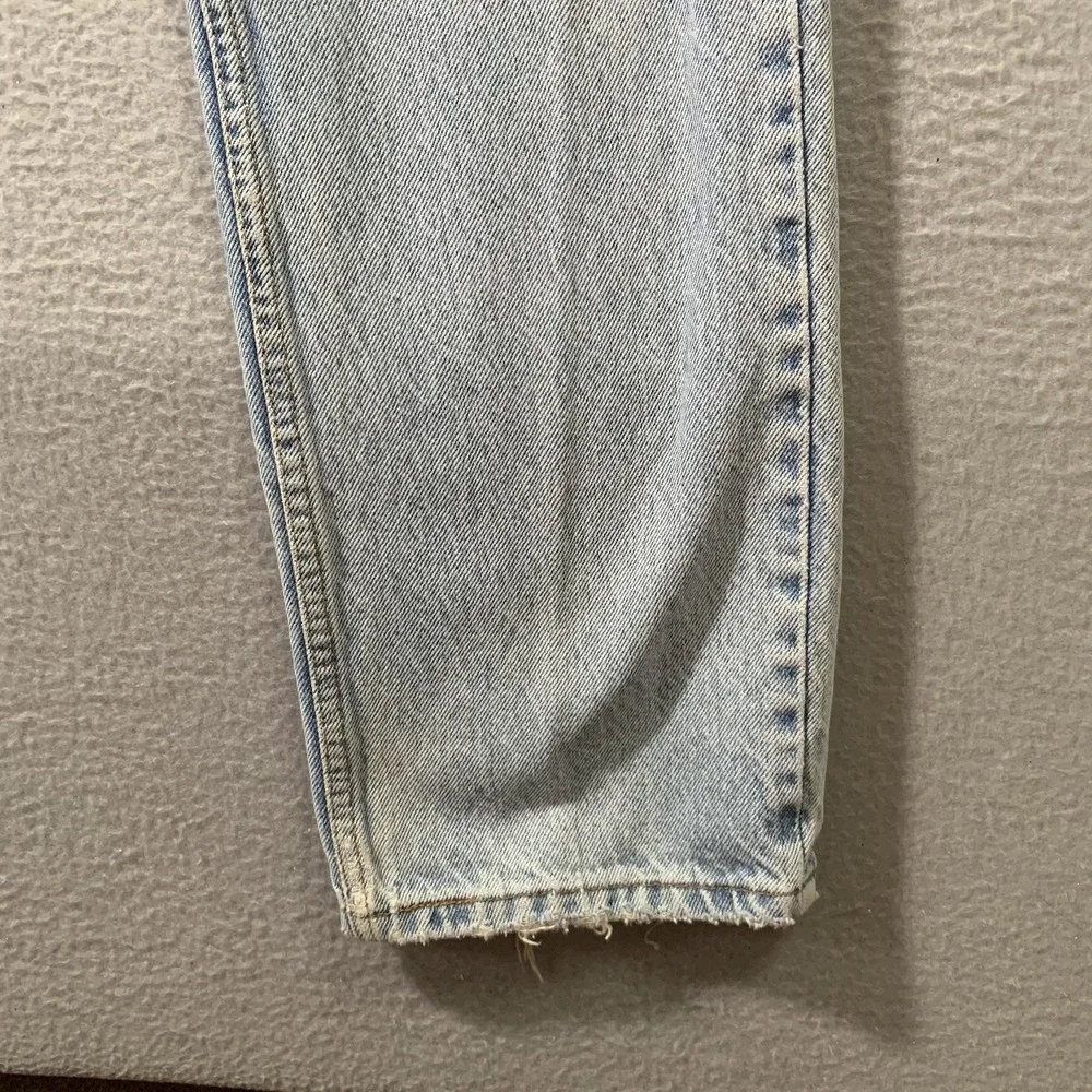 Vtg 80s Levi's 505 Orange Tab Jeans 33x30 Made in USA Faded Distressed